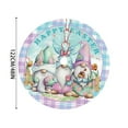 thumbnail image 3 of Easter Bunny Rabbit Ear Eggs Christmas Tree Skirt Carpet Mat Funny Party Decor Supplies for Xmas Halloween Decorations Occasion,122cm, 3 of 4