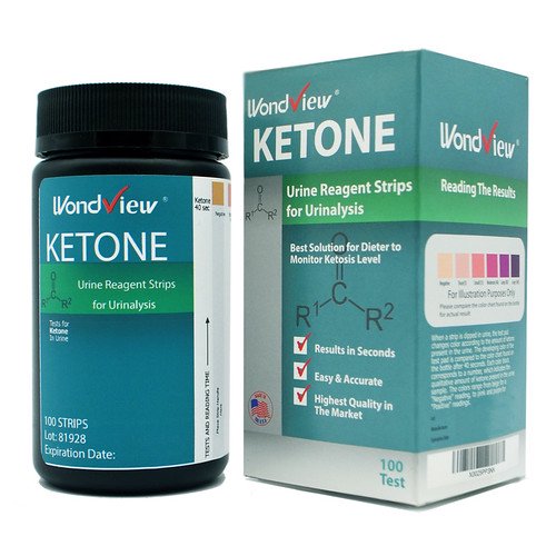 Wondview Ketone Test Strips Urine Keto Tester 100 Tests