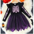 thumbnail image 5 of SUYIDA Girls Lace Tutu Party Dress, Elegant Mesh Yarn Birthday Gown, Halloween Festive Formal Wear for Toddler Little Kids, 5 of 6
