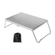 thumbnail image 5 of Mini mesa de camping plegable de aleación de aluminio y acero inoxidable resistente con Plata, 5 of 8