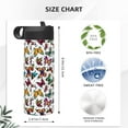 thumbnail image 4 of Daiia Colorful Flying Butterflies Printed 18oz Sports Insulated Kettle With Straw Water Bottle For Running Hiking Cycling Climbing Mens Woman'S Sports Water Bottle, 4 of 8