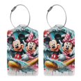 thumbnail image 3 of Mickey Mouse And Minnie Mouse Luggage Tags for Suitcases Travel ID Identification Labels Set for Bags-2 PCS, 3 of 5