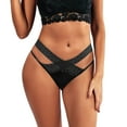 thumbnail image 2 of Aayomet Culottes pour Femmes Lingerie String Taille Basse Culottes pour Femmes (Noir, TG), 2 of 5