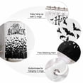 thumbnail image 6 of Happy Halloween Shower Curtain Set ，Waterproof Fabric Shower Curtains Bat Black Vintage Black Decoration Shower Curtains for Bathroom,Bathroom Decor 54x"78", 6 of 6