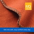 thumbnail image 3 of Mainstays Super Soft Fleece Bed Blanket, Auburn Sun, Full/Queen Size, 3 of 4