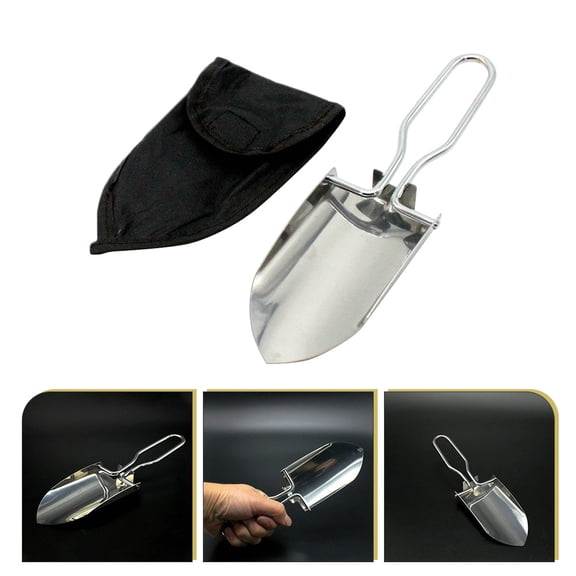 KONTONTY Foldable Garden Shovel Small Portable Gardening Tool for Outdoor Planting and