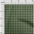 thumbnail image 2 of oneOone Viscose Chiffon Olive Green Fabric Houndstooth Quilting Supplies Print Sewing Fabric By The Yard 42 Inch Wide, 2 of 4
