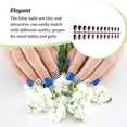 thumbnail image 2 of Nail Art Delicate Removable Artificial Tips Extension Fingernails Fashion Wraps Manicure Tools Decoration for Girls Type 26, 2 of 6