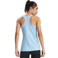 thumbnail image 5 of NELEUS Womens Workout Yoga Tank Top Racerback Running Athletic Shirts 3 Pack,Black+Dark Gray+Light Blue,US Size L, 5 of 8