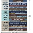 thumbnail image 3 of Daughter in Law Gifts Blanket 50"x60", Gifts for Daughter in Law, Daughter in Law Birthday Gifts from Mother in Law, Best Birthday Gifts for Daughter in Law, Future Daughter-in-Law Gifts Ideas, 3 of 6