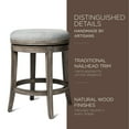 thumbnail image 3 of Maven Lane Alexander Backless Counter Stool, Reclaimed Oak w/ Ash Grey, Set of 3, 3 of 6