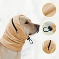 thumbnail image 4 of Pet Calming Hood Scarf for Dogs, Double Layer Warm Fleece Head Cover, Adjustable Drawstring Zipper Closure, Winter Anxiety Relief Neck Wrap for Small Medium Dogs, 4 of 6