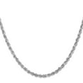 thumbnail image 5 of Auriga Fine Jewelry 14K White Gold 3.35mm Rope Chain Necklace 24inch for Women, 5 of 6