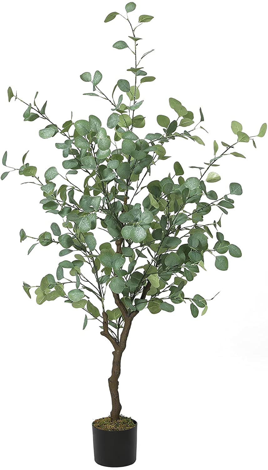 Artificial Green Eucalyptus Leaves Pot Plant Fake Flower Pot Outdoor Garden Deco 