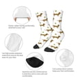 thumbnail image 3 of Honeii Dachshund Going To Play Tennis Print Children's Colorful Socks,Unisex Kids and Toddlers' Cushioned Sock,Kids Athletic Crew Socks,for Everyday Wear and Sports, 3 of 5