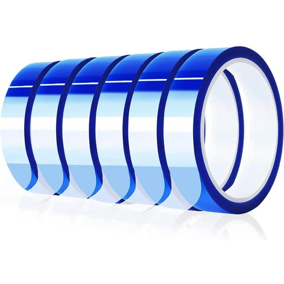 6 rolls Heat resistant Tapes sublimation Press Transfer Thermal BLUE 20mm*30m