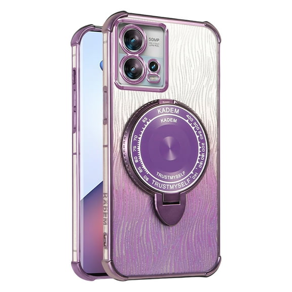 Kickstand Case for Motorola G7 Cover Soft TPU Silicone Phone Case with Luxury Magnetic Mirror Stand Shell for Women Men Anti-Fall Protective Cover Compatible with Moto G7 Case