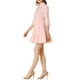 thumbnail image 4 of INSPIRE CHIC Ropa de Mujer para Trabajar Vestido Casual Elegante de Manga 3/4 Rosa Claro M, 4 of 7