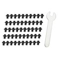 thumbnail image 2 of 50 Piezas de Tornillos de Pedal icicleta, Antideslizantes, Tornillos de Aleación Llave, Accesorios de Piezas de Vástago Negro Soledad Tornillos para pedales de bicicleta, 2 of 10