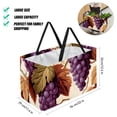 thumbnail image 2 of Grape Large Foldable Decorative Box Storage Bin Oxford Cloth Shopping Bags, 2 of 7