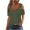 Army Green, variant on WIZUTIZ Plus Size Tops for Women Sales Plus Size Elegant Summer-Beach Tops Ladies Casual V-Neck Tee Work Out Short Sleeve Athletic T-shirt Basic Cotton Blend Tshirts Trendy Solid Blouse Ar