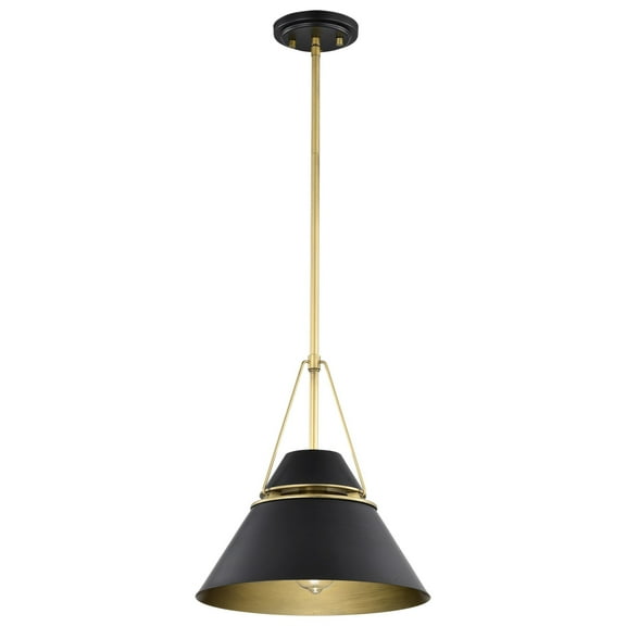60/7766-Nuvo Lighting-Adina - 1 Light Medium Pendant-13.75 Inches Tall and 12.75 Inches Wide-Matte Black Finish