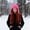 Hot Pink, variant on Women's Flight Cap, Women's Woolen Cold-Weather Hat, Large Head Circumference Fashionable Warm Knit Hat, Hot Pink