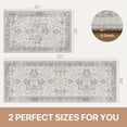 thumbnail image 4 of KUETH Kitchen Mats for Floor,Sets of 2 Non Slip Washable Persian Kitchen Rugs 20"x32"+20"x59", Kitchen Runner Rug with Waterproof for Hallway, Laundry, Bathroom and Bedroom, 4 of 8