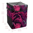 thumbnail image 5 of Halloween Foldable Car Trash Can Mini Trash Can with Lid Leak-Proof Hanging Storage Bag - Car Garbage Can, 5 of 6