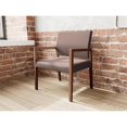 thumbnail image 4 of Pemberly Row Waiting Reception Wide Guest Chair Wood Frame in Brown, 4 of 5