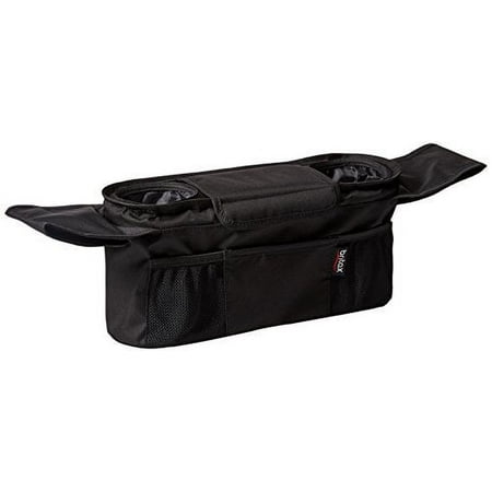 Britax Stroller Organizer with Insulated Beverage Holders, Black