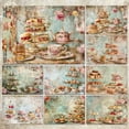 thumbnail image 4 of SunWMart Handmade Scrapbook Craft Paper A5 Size 16 Sheets Special Origami Paper for Card Making Junk Journal Photo Album Decor, 4 of 4