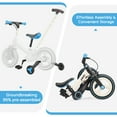 thumbnail image 6 of JMMD Toddler Bike with Training Wheels, Kid Balance Bike with Push Handle, Pedals, 6-in-1 Foldable Toddler Tricycle for Boy & Girl 1-5 Years, Blue, 6 of 10