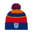 thumbnail image 2 of Blue Seattle Reign FC Cuffed Knit Hat with Pom, 2 of 2