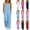 Style1-Blue girls pants, variant on Maqroz Girls Jumpsuit Wide Leg Sleeveless Casual One Piece Trousers with Pockets Summer Flowy Bottoms 5-15 Years