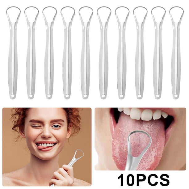 Herramientas Limpieza Bucal Acero Inoxidable Eliminación Reutilizable Bacterias La Lengua Cuidado