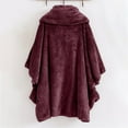 thumbnail image 3 of Women's Solid Color Casual Zipper Hooded Long Coat Jacket Windbreaker Women Maternity Anorak Cardigan for Women Jacket Women Tall Thick Warm Aubergine Vest Jacket Petite Lightweight Jackets Petite, 3 of 3