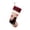 A, variant on 18 Inch Burlap Christmas Stocking with Cat/Reindeer/Deer Design, Buffalo Plaid Cuff Xmas Sock for Holiday Decor,1PC,D
