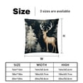thumbnail image 5 of Elk Deer Velvet Throw Pillow Covers with Unique Patterns - Set of 2 Throw Pillow Inserts Included for Home Decor, 16x16, 18x18, 20x20 Inches, 5 of 6