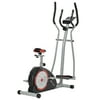 GoolRC Indoor Home Gym 2-in-1 Elliptical Exercise Cycling Cardio Bike w/ 13lb Flywheel