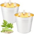 thumbnail image 2 of PYAN-Citronella Candles Outdoor, 2 Pack 32oz Citronella Candle Set, 3-Wick Metal Bucket, 100-Hour Burn Time Each, Soy Wax Large Outdoor Candles for Patio, Home, Indoor, Deck, Backyard & Camping, 2 of 3