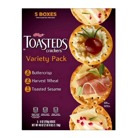 Keebler Toasteds Party Pack Cracker, 40 oz