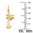 thumbnail image 2 of Precious Stars 14K Yellow Gold Polished Palm Tree Pendant - No Chain, Pendant Only, 2 of 3