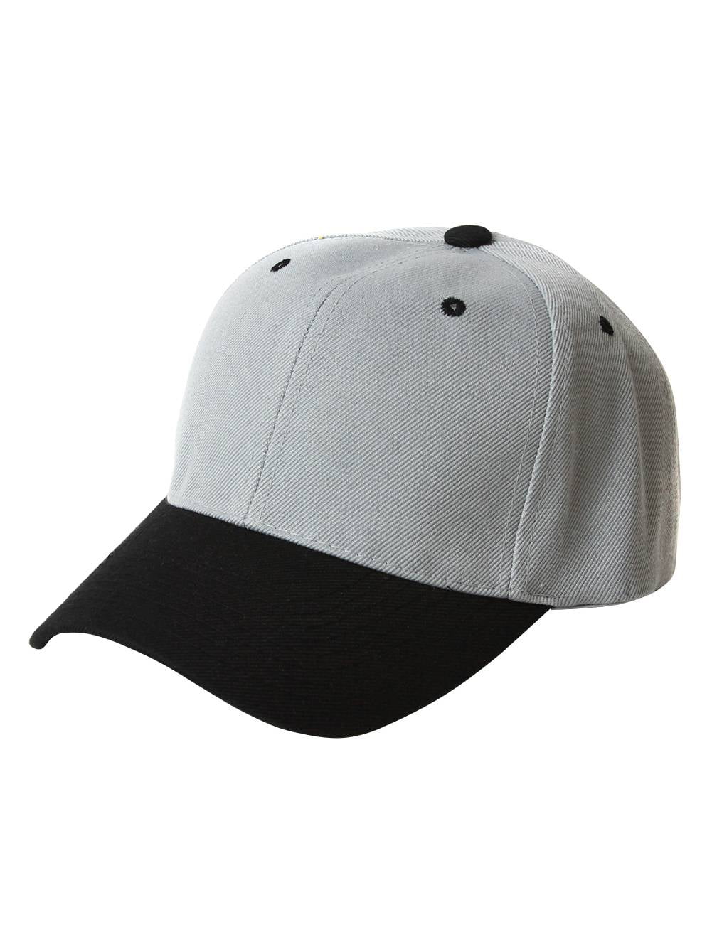 Plain Black Adjustable Dad Hat Strapback Solid Polo Baseball Cap Curve Bill 