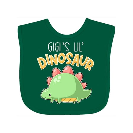 

Inktastic Gigi s Lil Dinosaur with Cute Stegosaurus Gift Baby Boy or Baby Girl Bib