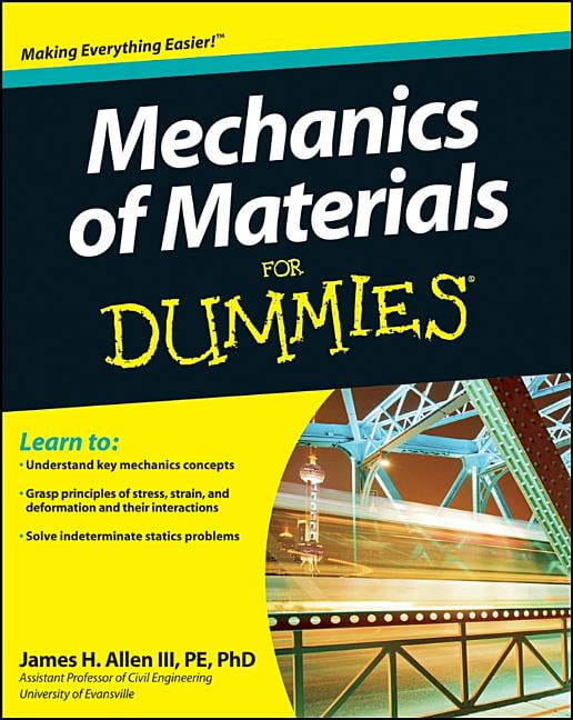 For Dummies Mechanics of Materials for Dummies (Paperback) Walmart