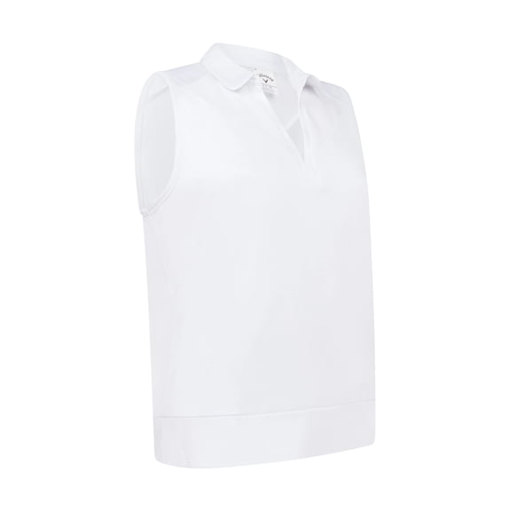 Callaway Golf Ladies Waist Length Sleeveless Top Brilliant White Medium