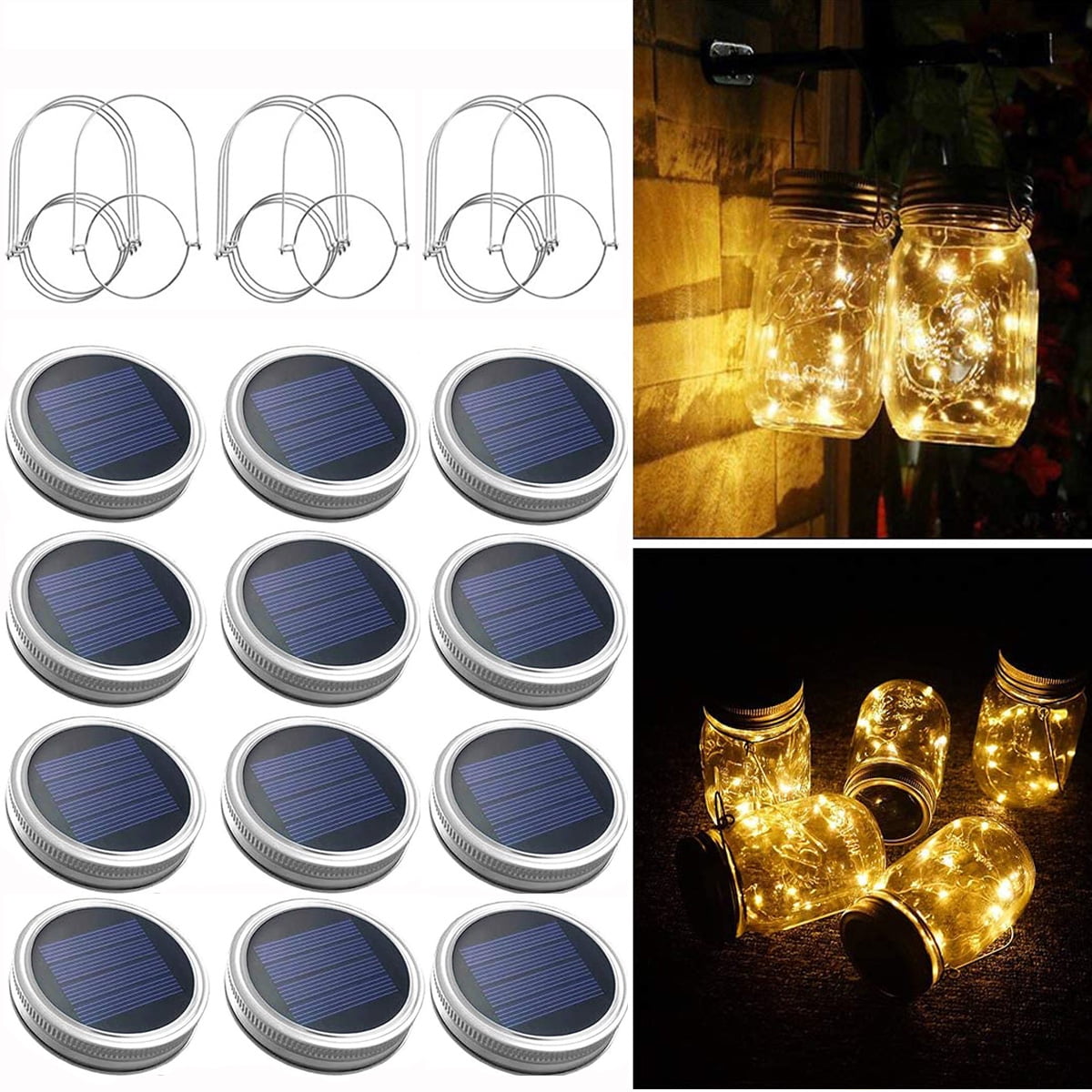 Firefly Mini LED Jar Starlights Light Up Home Decoration Gift For Mum Dad Family 