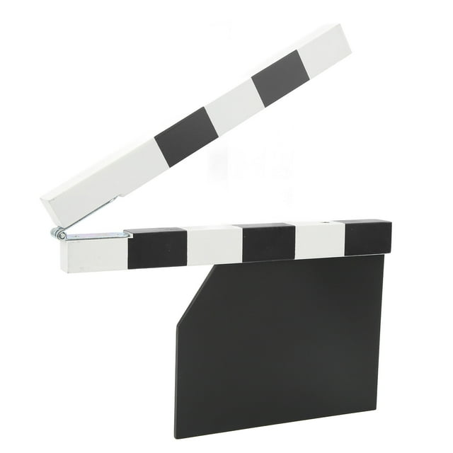 Planche de Clap de Réalisateur Professionnelle Durable avec Aimant Intégré pour Production Vidéo, Rouleaux de Films, Appareil Photo, Photographie, Planche de Densité 25x18cm