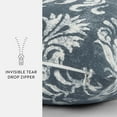 thumbnail image 6 of Noble Linens Elegant Cotton Decor Throw Pillow in Distressed Floral Pattern, 6 of 8
